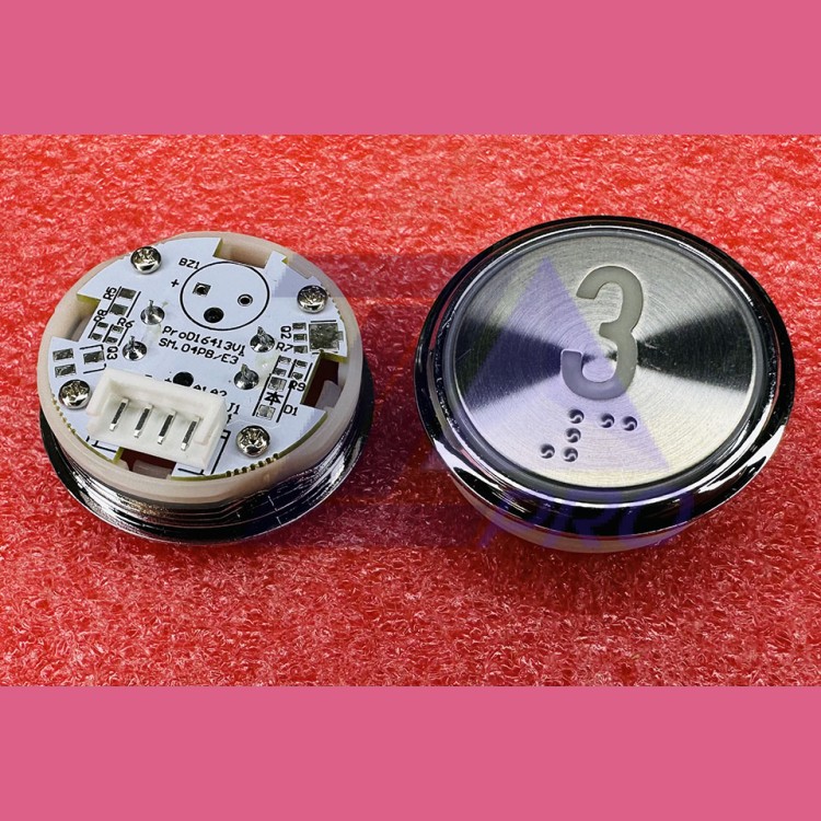 Кнопочный модуль "3" с кодом Брайля SM.04PB/E3 STEP KOYO